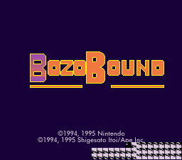 Earthbound - Bozo Bound Title Screen